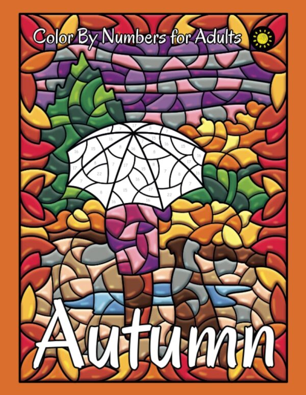 Autumn Color By Numbers – Jesienna kolorowanka antystresowa dla dorosłych