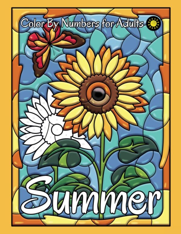 Summer Color By Numbers – Letnia kolorowanka antystresowa dla dorosłych