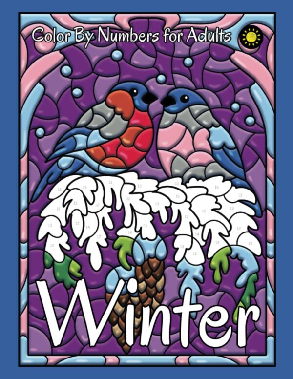 Winter Color By Numbers – Zimowa kolorowanka antystresowa dla dorosłych