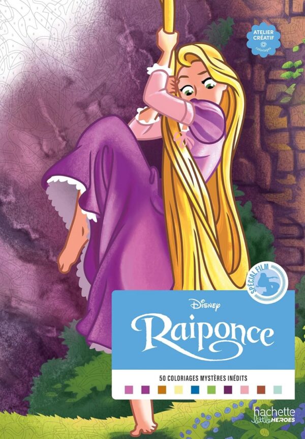 Coloriages Mystères Disney – Spécial Film Raiponce | Kolorowanka według numerków dla dorosłych