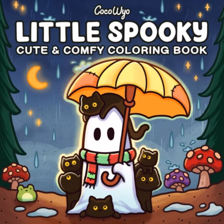 Okładka kolorowanki Little Spooky od Coco Wyo