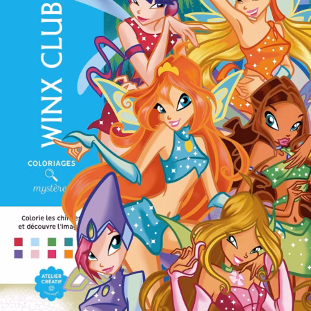 Okładka kolorowanki Winx Club – Coloriages Mystères
