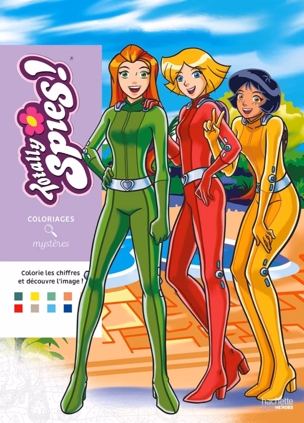 Totally Spies! – Odlotowe Agentki – Coloriages Mystères – kolorowanka po numerach